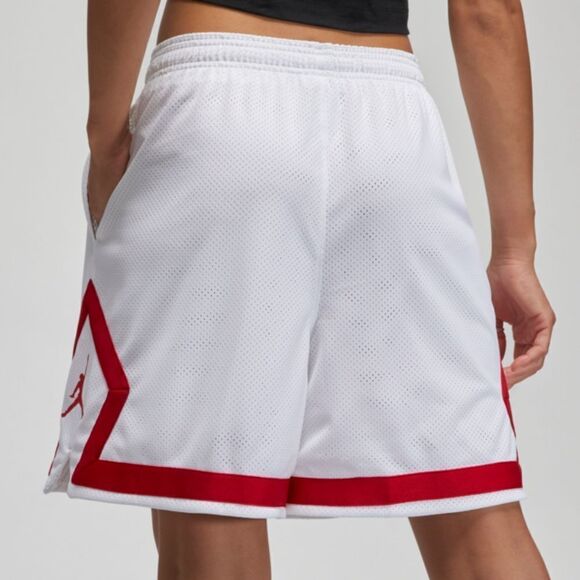 Jordan Heritage Diamond Basketball Shorts White Red DO5032-100 Women's Large L - Picture 4 of 15